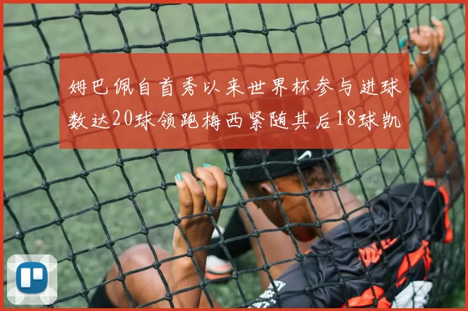 姆巴佩自首秀以来世界杯参与进球数达20球领跑梅西紧随其后18球凯恩则有13球